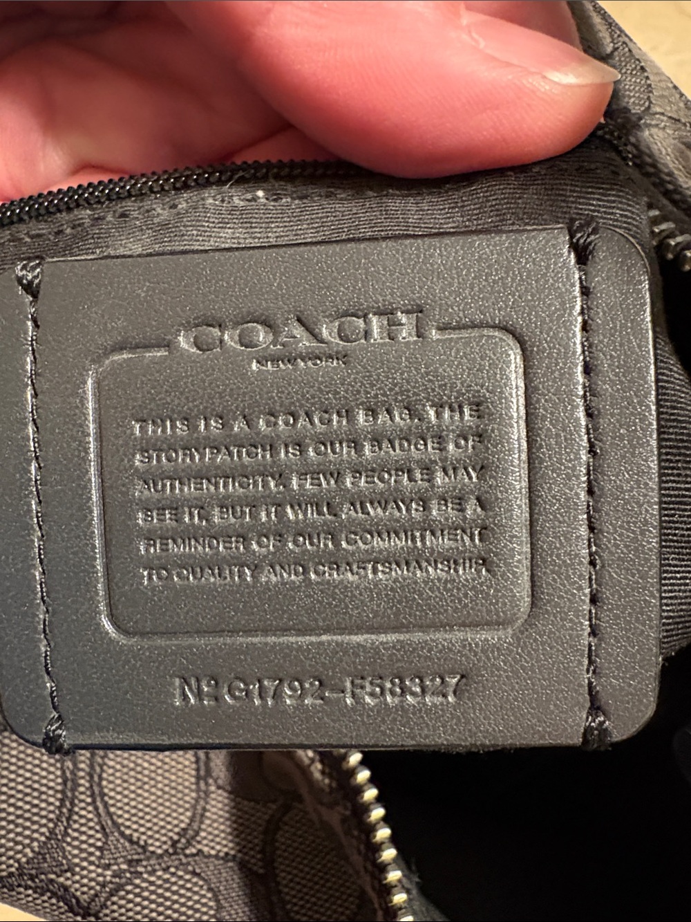 Coach Black Signature Canvas Shoulder Hobo - Picture 4 of 12